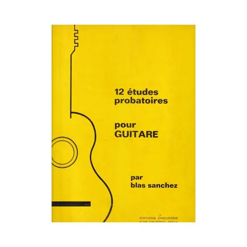 12 etudes probatoires