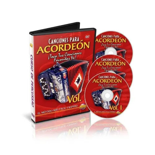 Kit Canciones Para Acordeon - Toca Tus Canciones Favoritas Ya! Vols. 1 ao 3