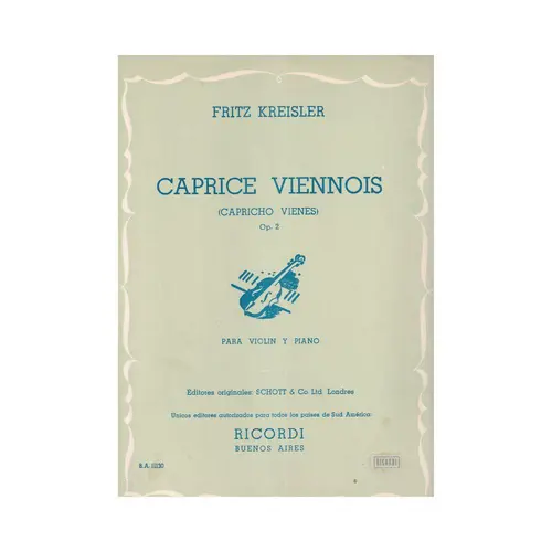 Caprice Viennois- Op.2
