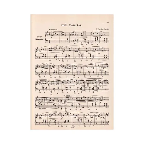 Mazurka N.36 - Op.59 N.1 In A Min  (Edição Antiga)