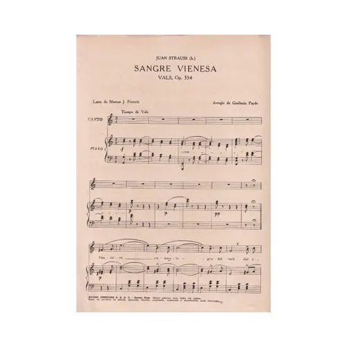 Sangre Vienesa - Op.354