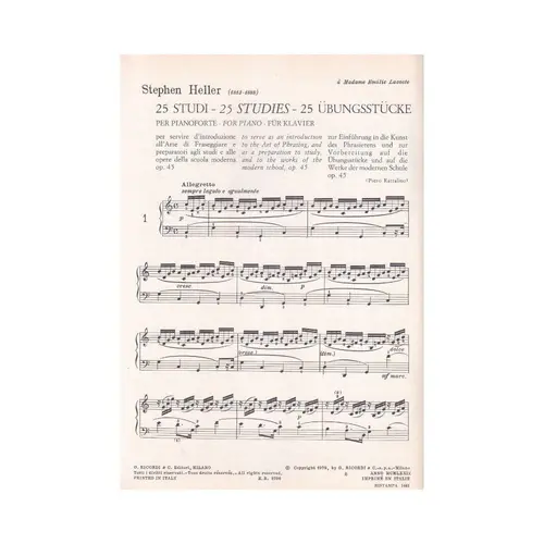 25 Studi - Op.45 (Rattalino)