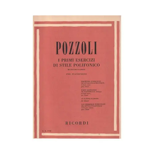 Primi Esercizi Di Stile Polifonico (I)