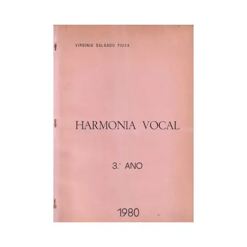 Harmonia Vocal- 3 Ano