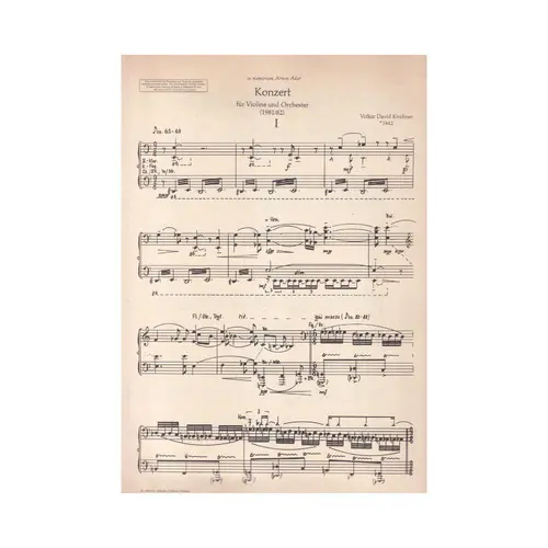 Konzert Fur Violine