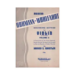 Modern Hohmann-Wohlfahrt Beginning Method For Violin Book 2  (Edição Antiga)