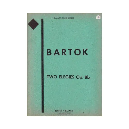 Two Elegies - Op.8 B   for piano (Edição Antiga)