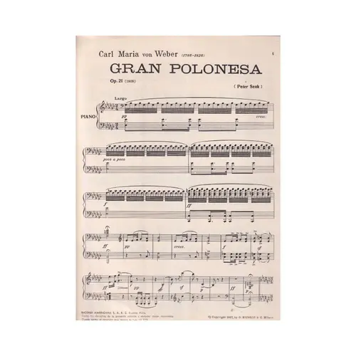 Gran Polacca (Polonesa) - Op.21  (Edição Antiga)