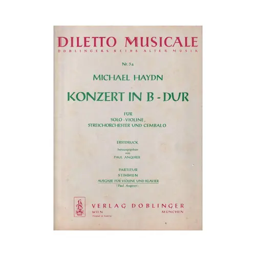 Konzert In B Dur  (Edição Antiga)