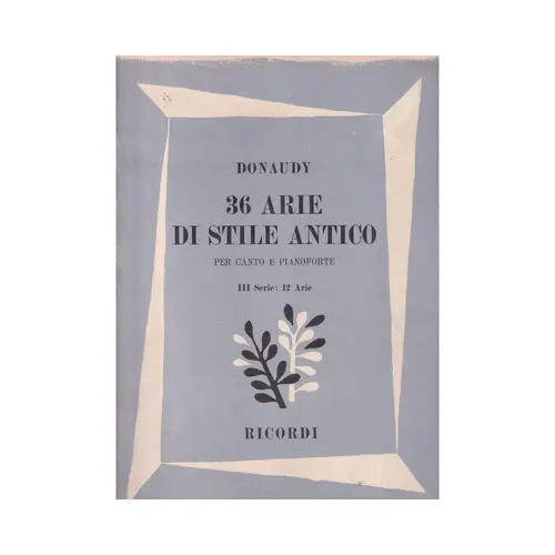 36 Arie Di Stile Antigo -Iii.Serie