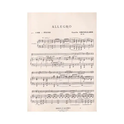 Allegro For Horn - Op.18