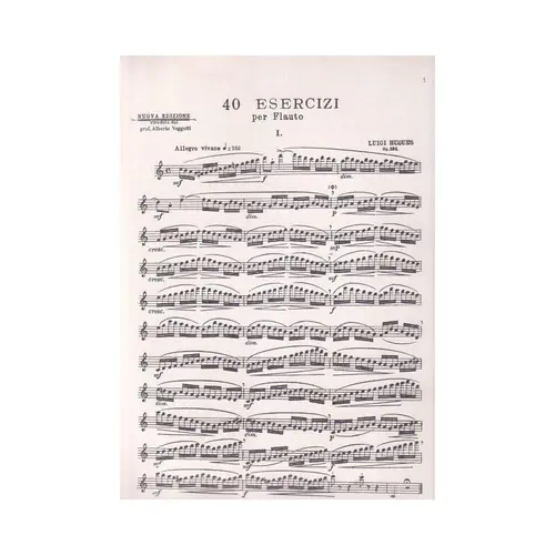 40 Esercizi per flauto - op. 101