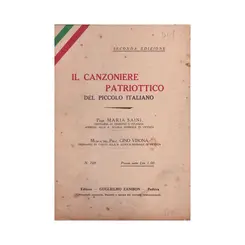 IL CANZONIERE PATRIOTTICO - Del Piccolo Italiano