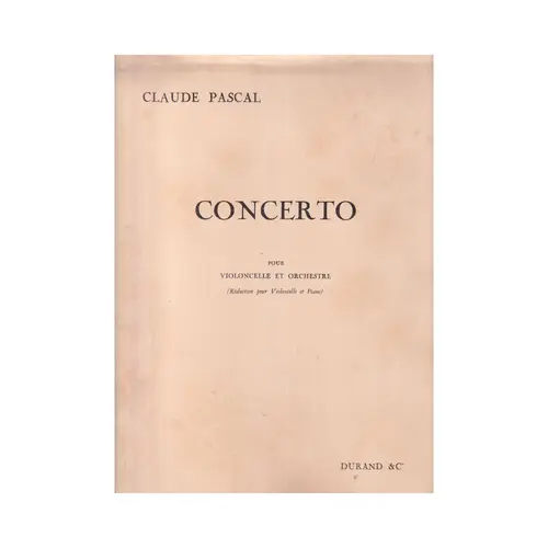 Concerto Pour Violoncelle  et orchestre (Edição Antiga)