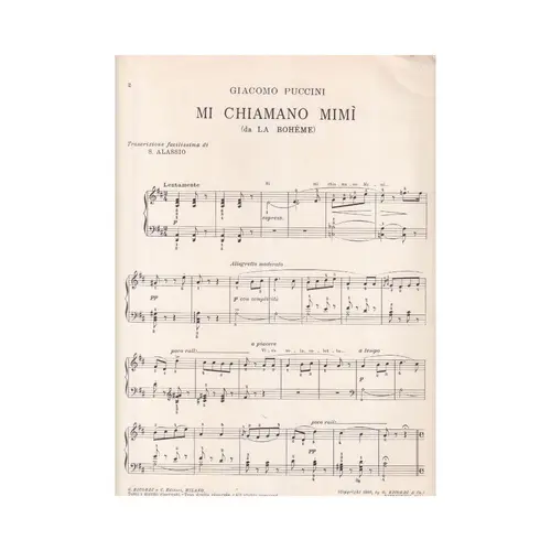 La Boheme  -Mi Chiamano Mimi