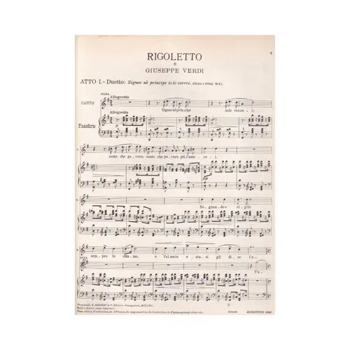 Signor Ne Principe - dal Rigoletto