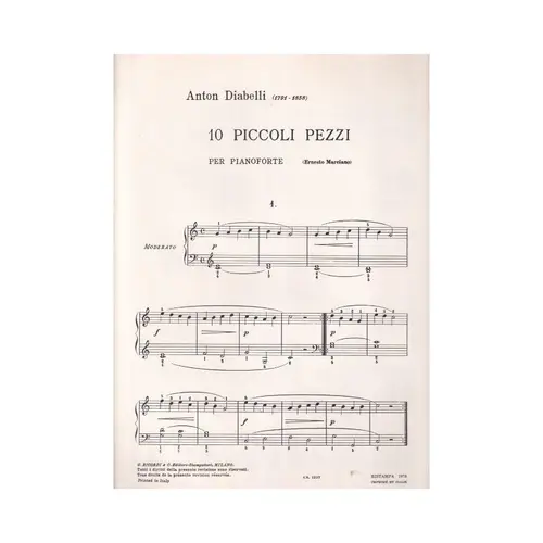 20 Piccoli Pezzi Per Pianoforte