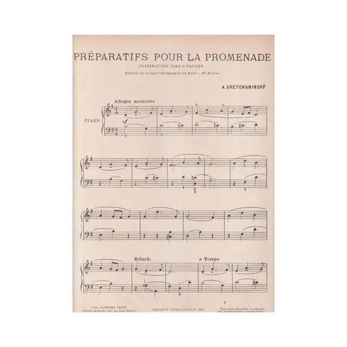 Preparatifs Pour La Promenade  (Edição Antiga)