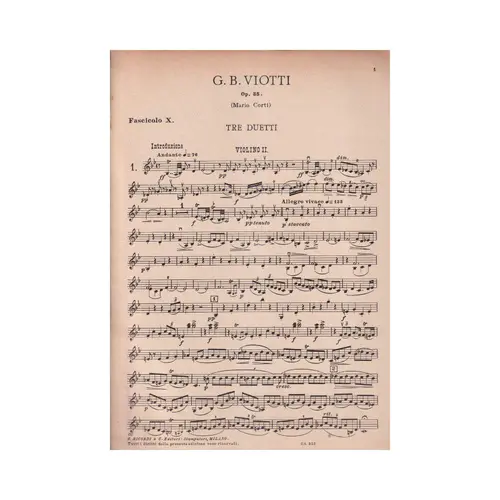 Collezione Di Tutti I Duetti - Op.35  (Edição Antiga)
