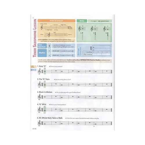 Tradition of Excellence Book 1 - Bb Tenor Saxophone