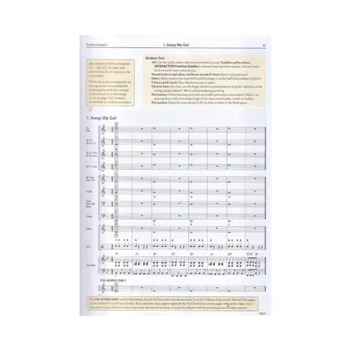 Tradition of Excellence Book 1 - Score