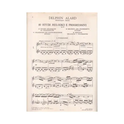 10 Studi Melodici E Prog. Op.10