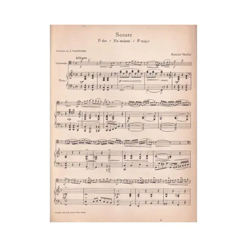 Sonate F Dur / G Dur
