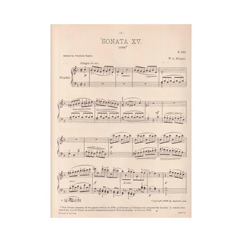 Sonata n°15 in F