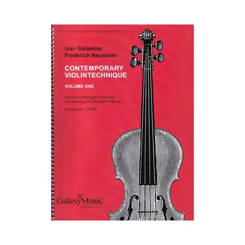 The Galamian Contemporary Violin Technique Vol.1
