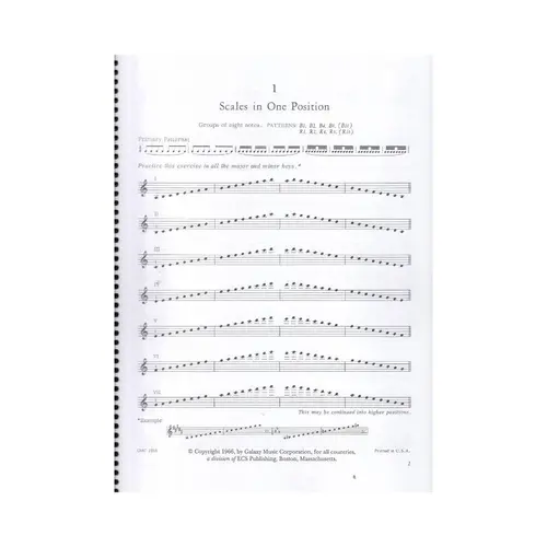 The Galamian Contemporary Violin Technique Vol.1