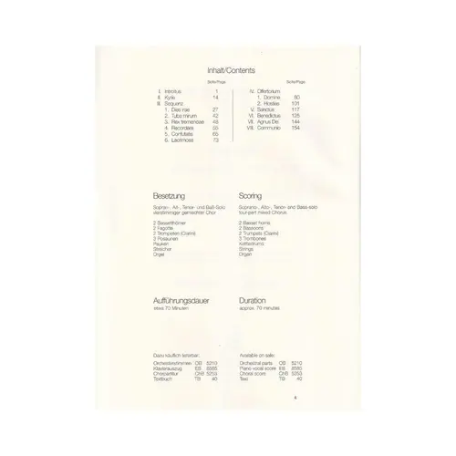 Requiem In D Minor K. 626 - full score