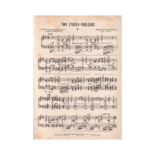 Two Etudes - Tableaux