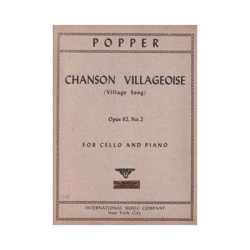 Chanson Villageoise - Op.62 N.2   (Edição Antiga)