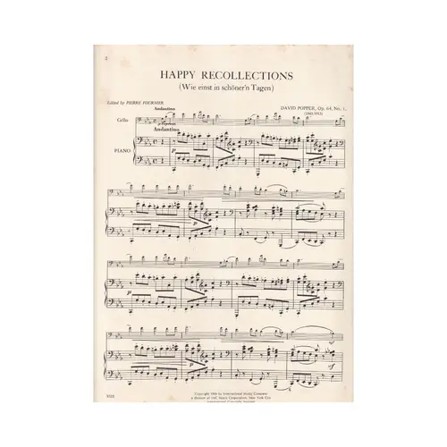 Happy Recollections -Op.64 N.1