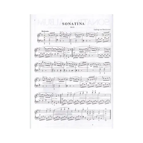 Sonatina Album: Piano Comb Bound Book