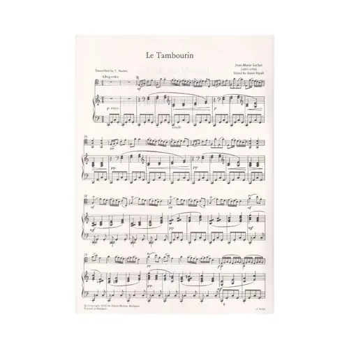 Le Tambourin  - Cello