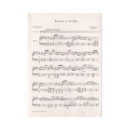 Konzert In A Dur  (Edição Antiga)