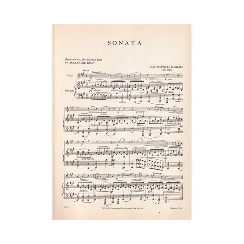 Sonata In F Sharp Min.  (Edição Antiga)