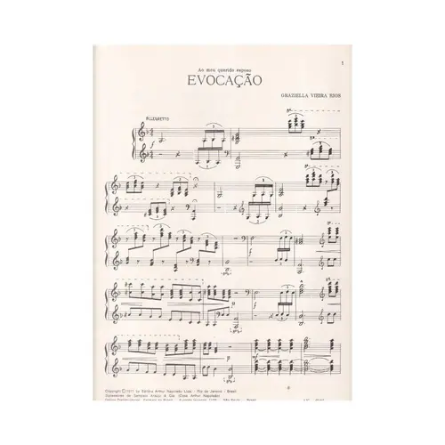 Evocação - Tema Com Variações para piano