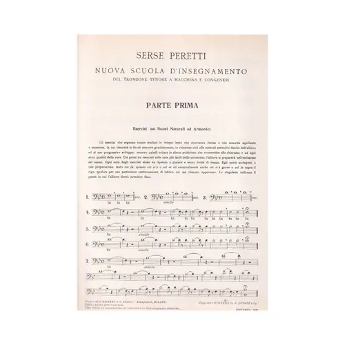 Nuova Scuola D`Insegnamento - Vol.1  - Trombone