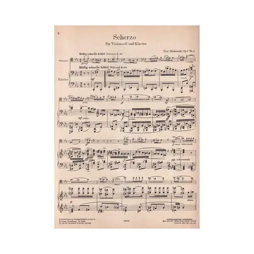 Scherzo C-Moll - Op.8 N.3  (Edição Antiga)