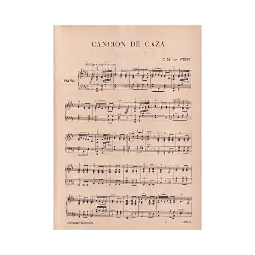 Cancion de Caza / Minuetto para piano