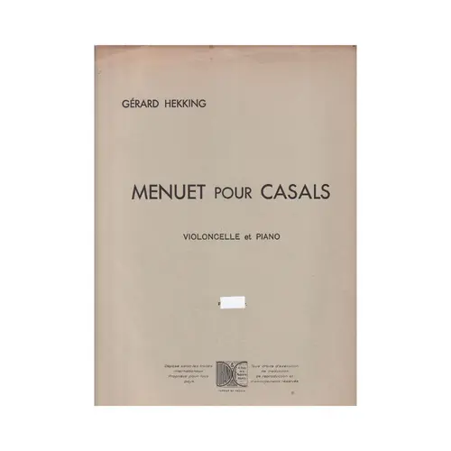 Menuet Pour Casals