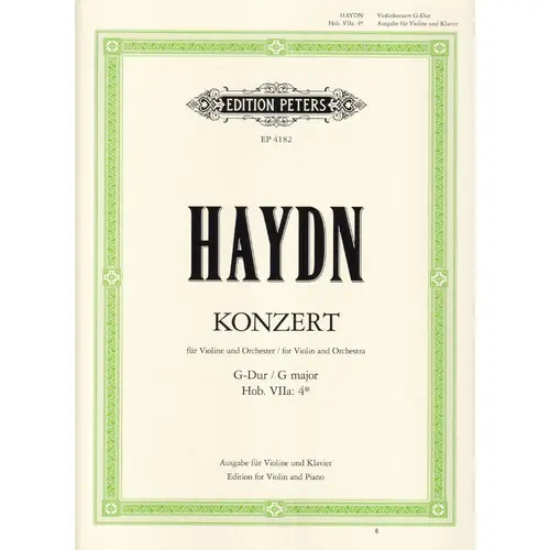 Violin Konzert N.2 G Dur - Hob.Vi Ia: 4