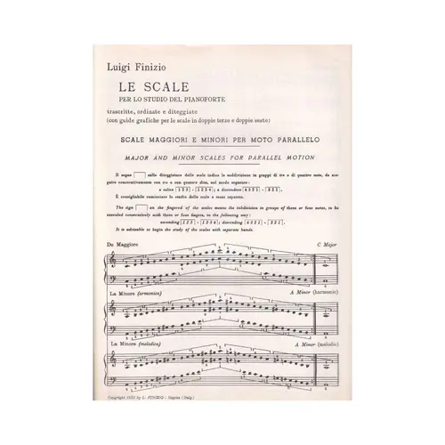 Le Scale  Per Lo Studio Del Piano  (Edição Antiga)
