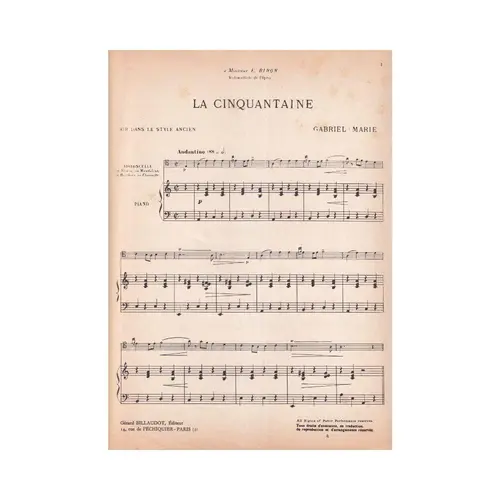 La Cinquantaine   (Edição Antiga)