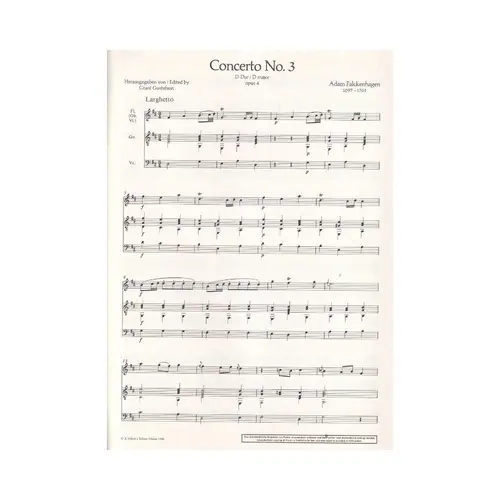Concerto N.3 Fur Flote, Gitarre Und Cello - Op.4