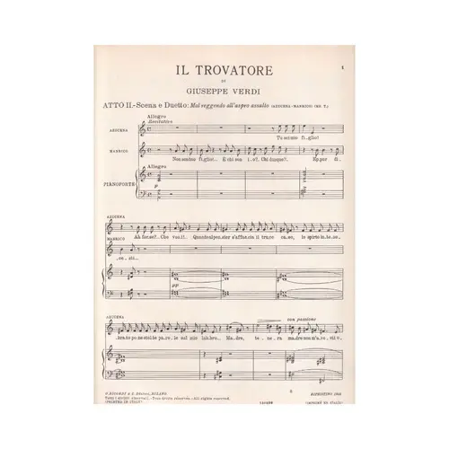 Trovatore (Il) - Mal Reggendo All`...
