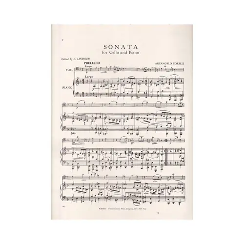 Sonata In D Minor For Cello - Op.5 N.8