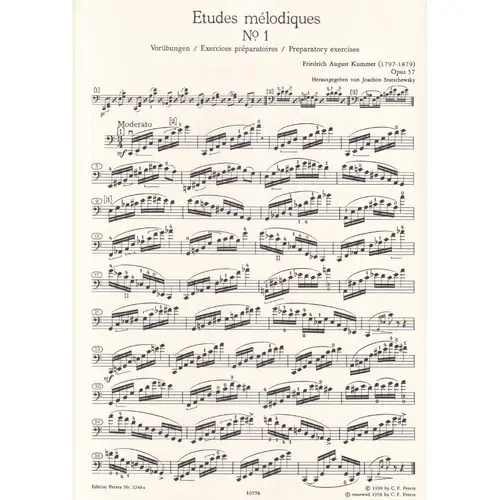10 Melodious Exercises Op. 57 for Cello